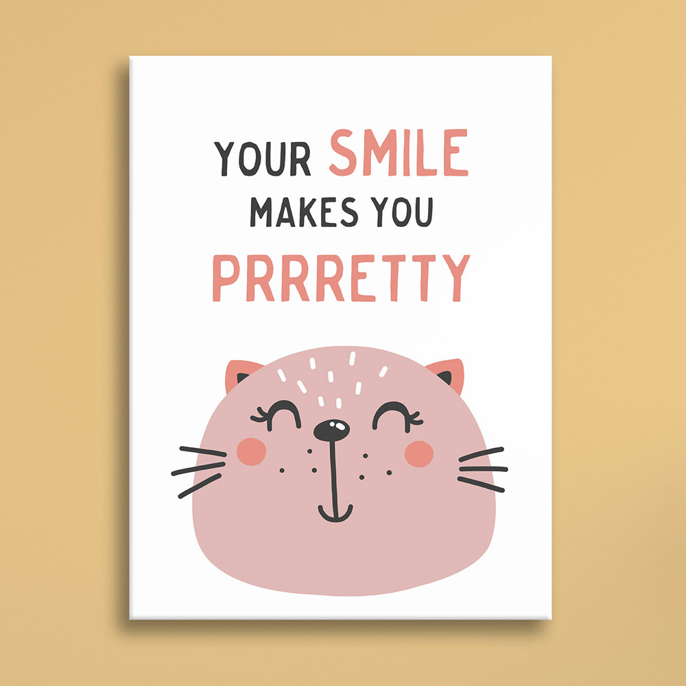 Pink Cat Smile